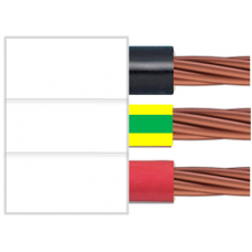 450/750V 3C x 2.5mm2 Stranded Cu PVC/PVC Red/Black/Green/Yellow/White Flat